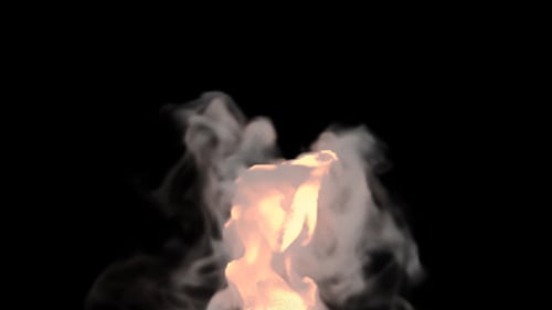Realistic Fire and Smoke Burst Effect