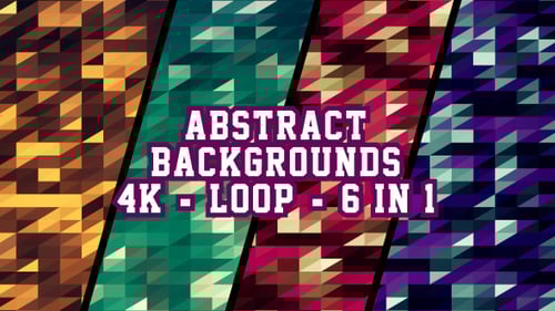 Abstract Geometric Looping Backgrounds with Shifting Triangles