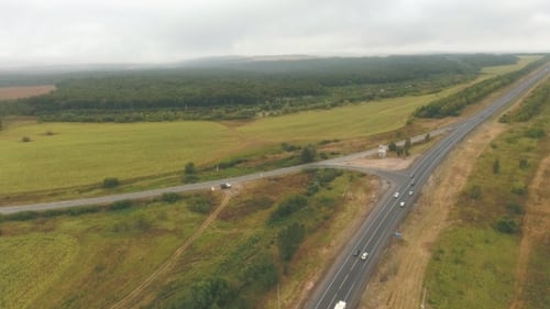 Aerial View of Highway