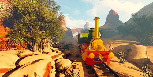 The Locomotive In The Amusement Park