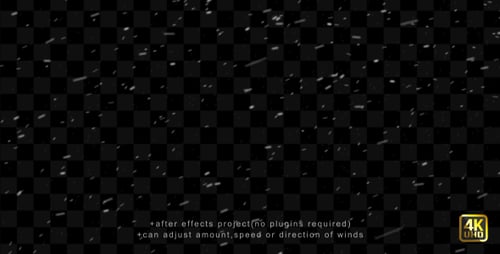 Transparent Falling Snow and Dust Particles Overlay