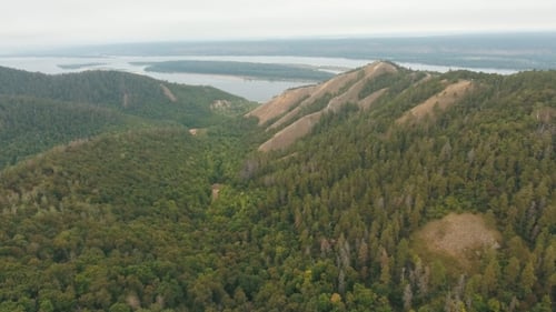 Shooting Mountains Aerial View