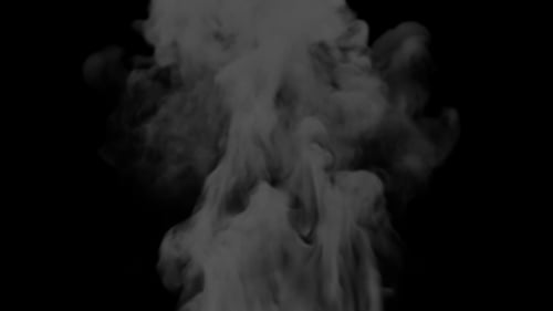 Rising Smoke Cloud Element with Realistic Motion