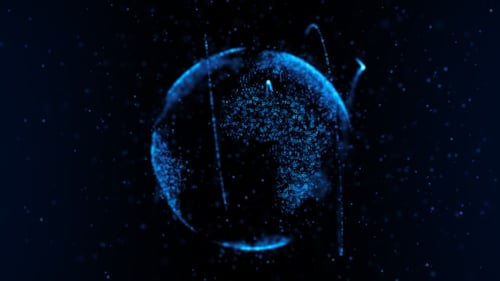 Particle Earth Hologram