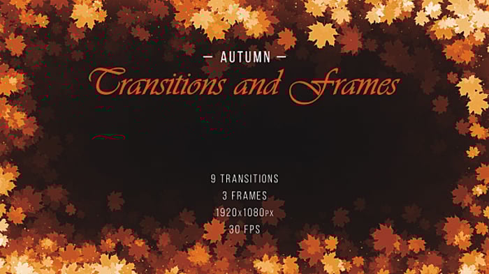 Autumn Transitions and Frames, Transitions Motion Graphics ft. autumn ...