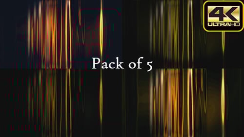 Abstract Fluid Golden Light Streaks Motion Background