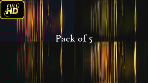 Abstract Golden Fluid Light Streaks Motion Background