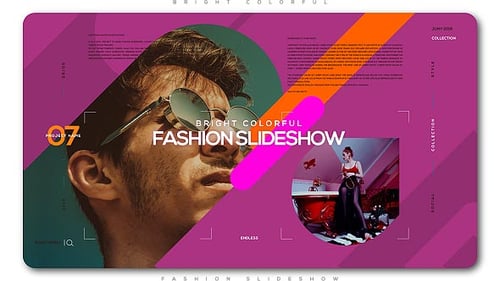 Vibrant Fashion Promo: Contemporary Slideshow Template