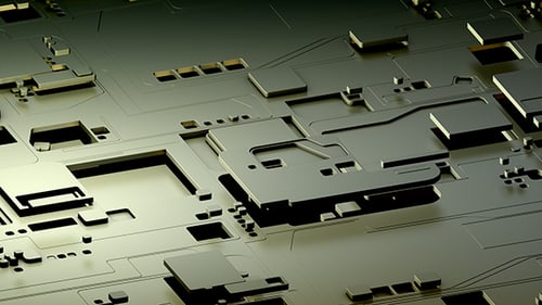 Formas industriais futuristas