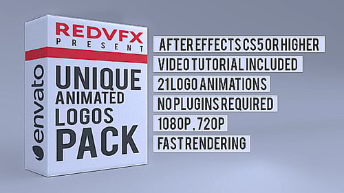 Einzigartiges Paket mit animierten Logos