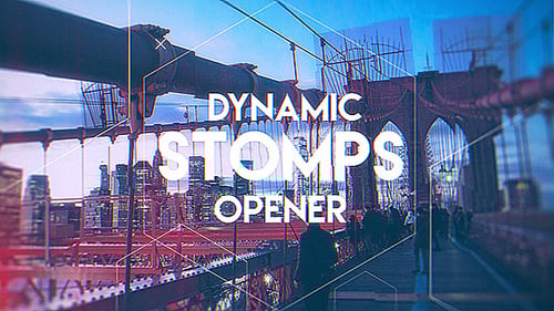 Dynamic Stomp Opener with Modern Geometric Titles
