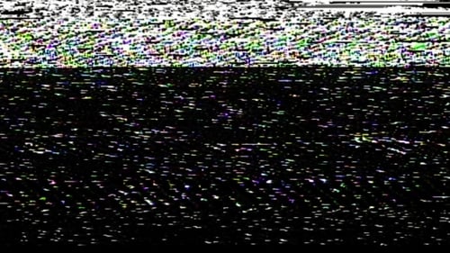 VHS Static Glitch Noise Effect Overlay