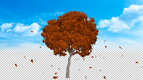 Von Baum fallende Blätter Ver.2