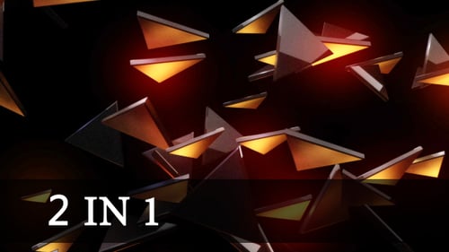 Dynamic Abstract Geometric Shards Vortex Background