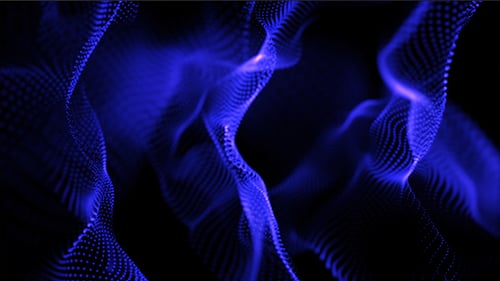 New Blue Abstract Particles Loop