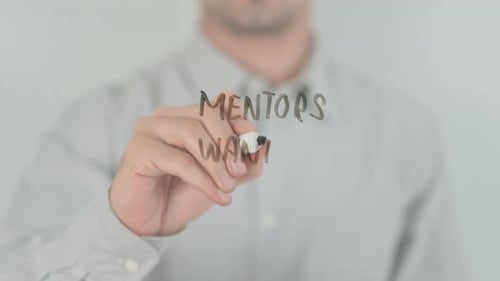 Seeking Mentors, Writing on Clear Surface