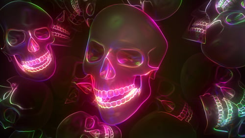 Neon Skull