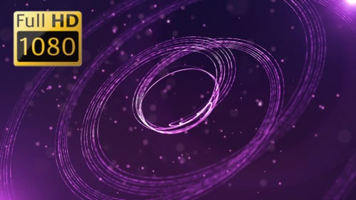 Abstract Glowing Spiral Lines Particle Background