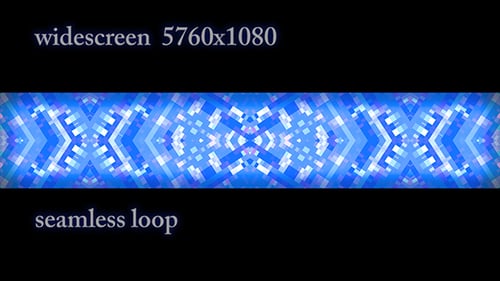 Blue Flashing Mosaic Widescreen