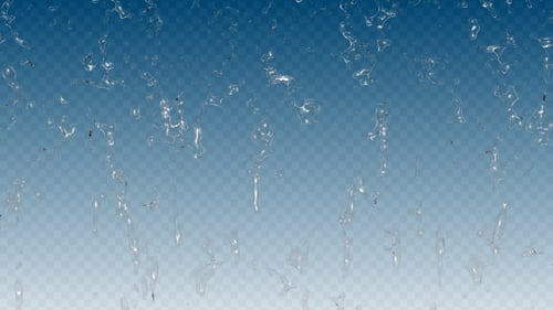 Animated Water Droplets Fluid Effect with Alpha Channel