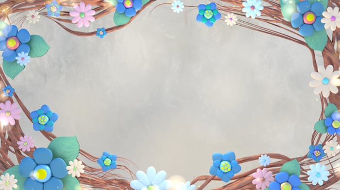 Animated Glowing Ornamental Frame with Sparkling Particles, Backgrounds ...