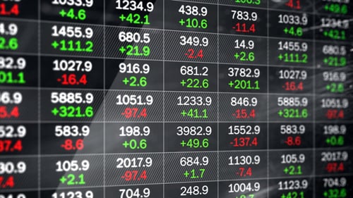 Stock Market Data on LED Display