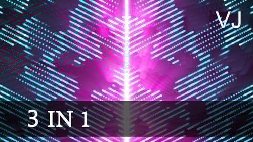 Dynamic Digital Lines Abstract Background with Neon Glow