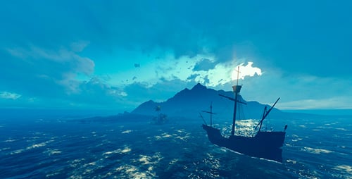 Die große Insel und das alte Schiff