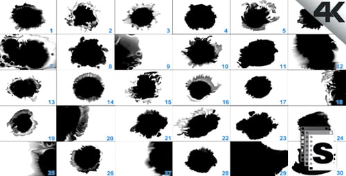Fluid Ink Drop Transitions and Alpha Matte Reveals