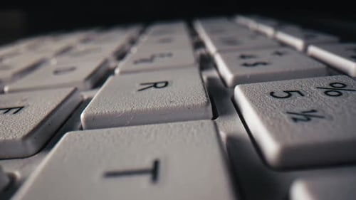 Close-Up of Computer Keyboard Keys
