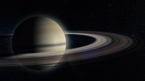 Planet or satellite in space