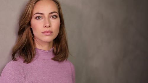 Beautiful Woman Smiling in Close Up Portrait