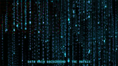 Data Rain Background