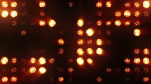 Projecteurs orange vif clignotants
