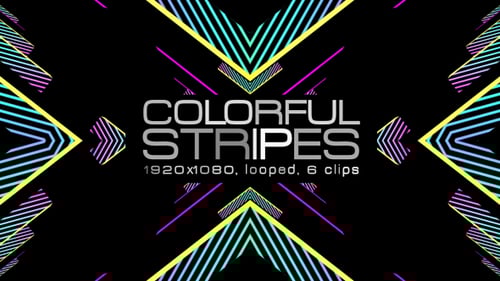 Colorful Stripes VJ Pack