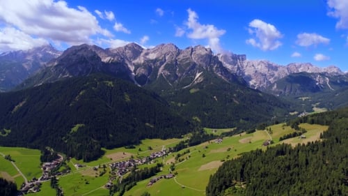 Scenic View of the Beautiful Landscape in the Alps