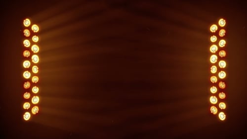 Lumières de scène lumineuses clignotantes en couleur bleue