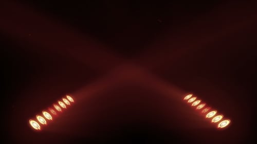 Lumières de scène lumineuses clignotantes de couleur orange