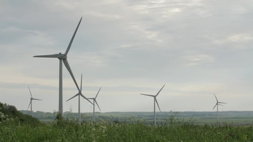 Clean and Renewable Energy, Wind Power, Turbine, Windmill, Energy Production.