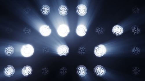 Blinkende Spotlight-Wand