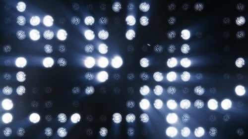 Dynamic Flashing Stage Lights Wall Loop Background
