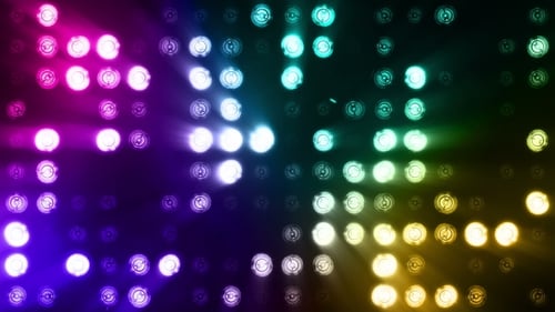 Bright Floodlights Flashing