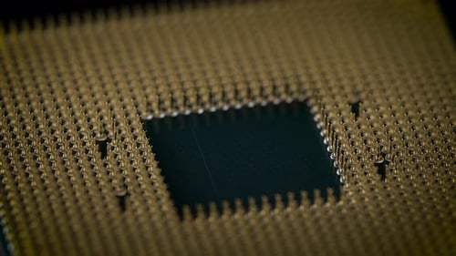 CPU. A Modern High-performance Processor with Thousands of Microchips and Circuits.