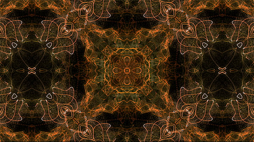 Golden Plasma Pattern with Blur