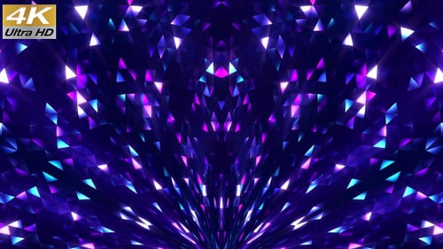 Pulsating Geometric Tunnel Light Show Background Loop