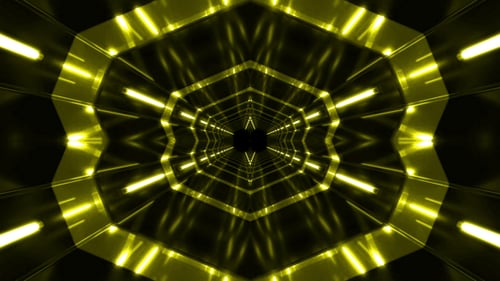 Dynamic Neon Light Tunnel Loop Background