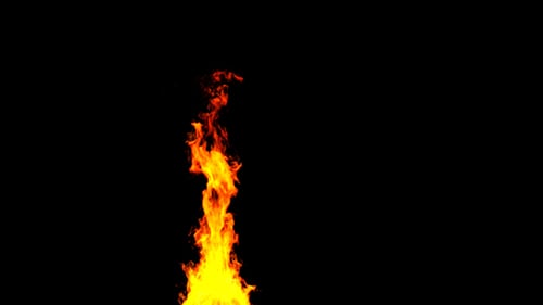 Dynamic Rising Fire Flame VFX Element