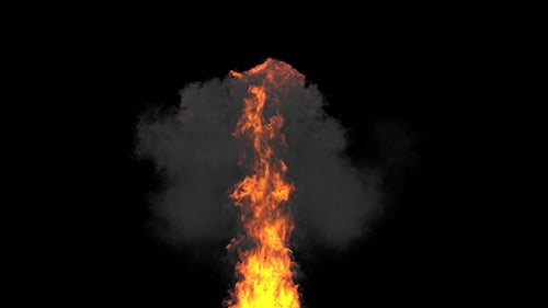 Dynamic Fire Explosion Animation Effect