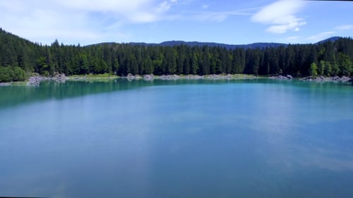 Lake Lago Di Fusine Superiore Italy Alps