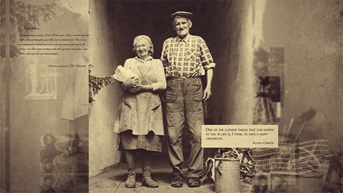 Nostalgic Photo Album Slideshow for Vintage Family Memories